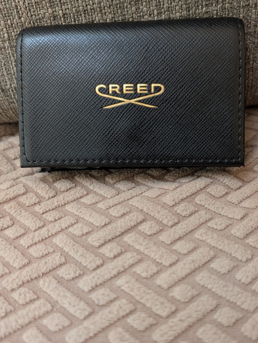 CREED Black Saffiano Leather Wallet NWOT - Picture 2 of 6